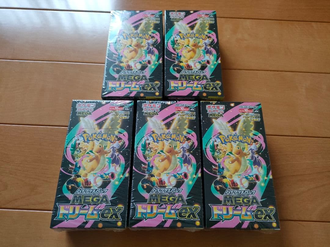 ポケモンカードゲーム MEGAドリームex シュリンク付き 5box