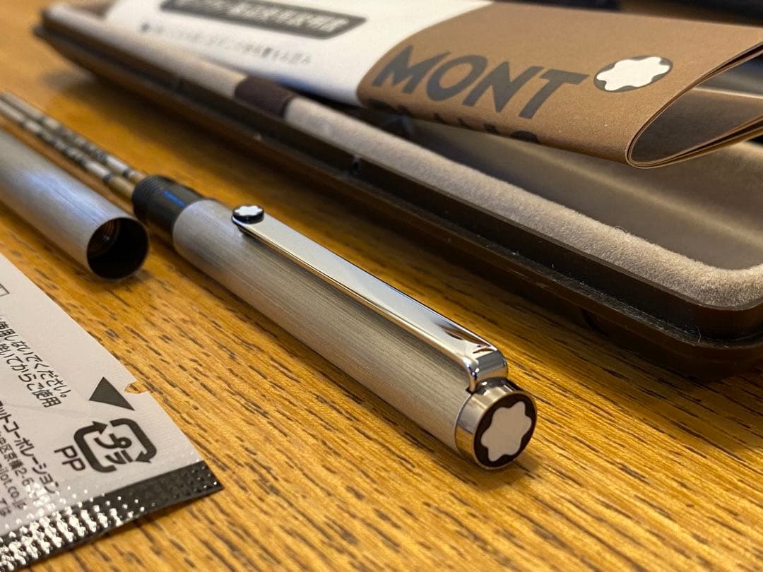 【未使用に近い・極美品】MONTBLANC モンブラン 2色ボールペン Sライン