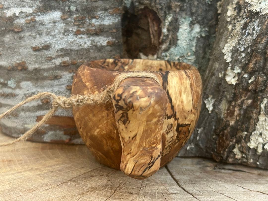 sunswood サンズウッド　白樺瘤　ククサ　kuksa 野営　ソロキャン