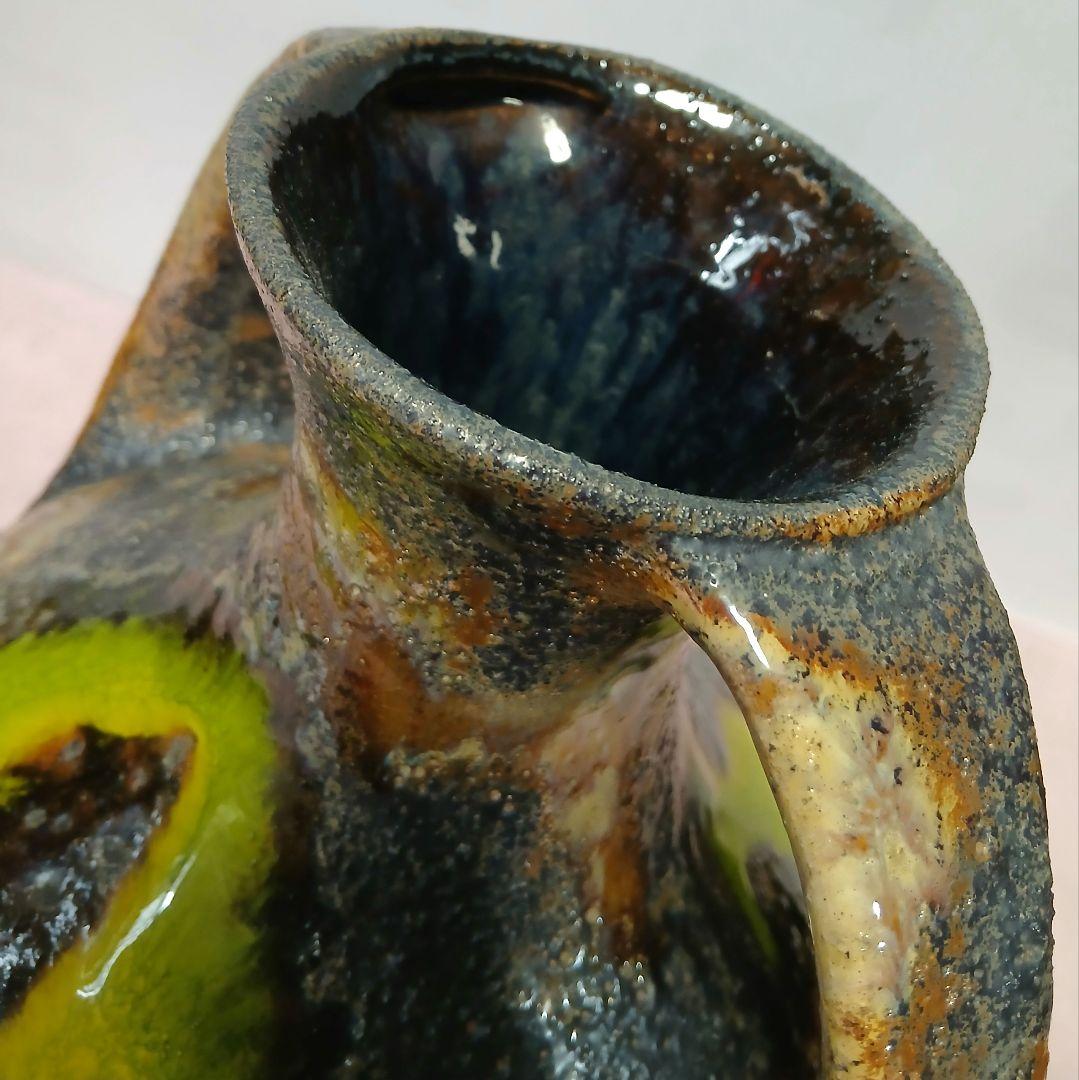 ヴィンテージ 花瓶　花器　フラワーベース　高さ25cm横22cm