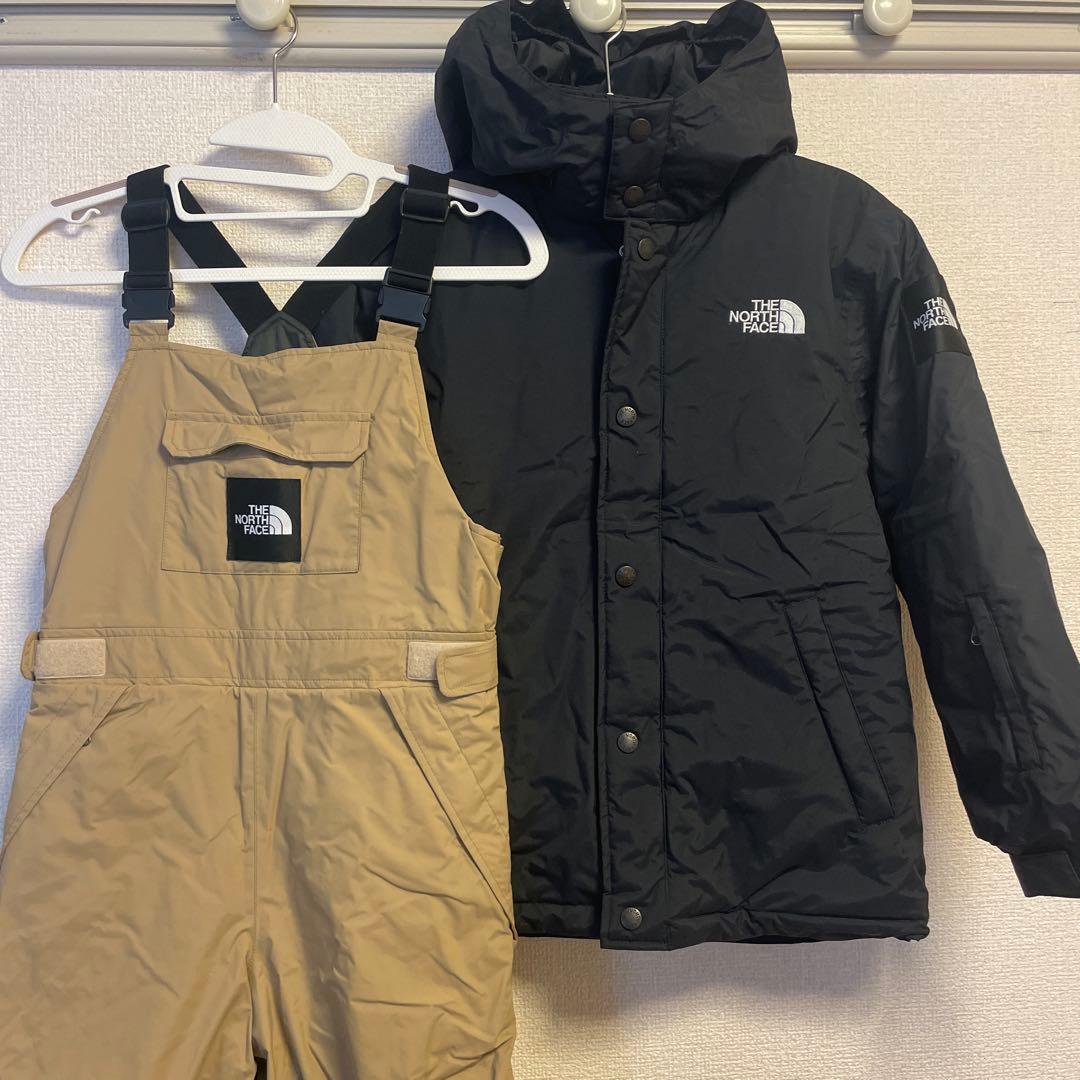 THE NORTH FACE キッズ140 スノーウェア　セットアップ　美品