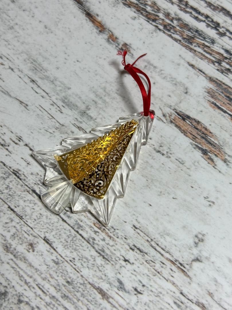 gorham クリスマスツリー クリスタルガラス ゴールド　ドイツ製