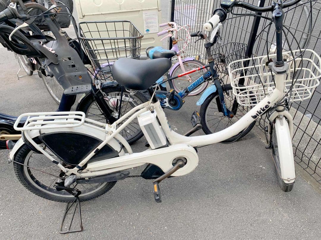 電動アシスト自転車 チャイルドシート付き ホワイト