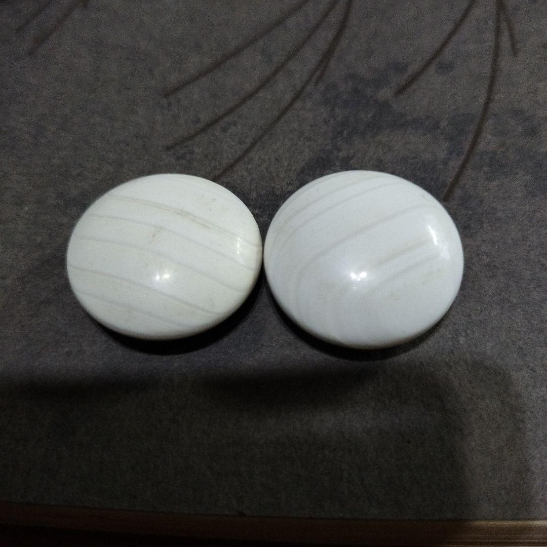 蛤碁石　那智黒石 34号