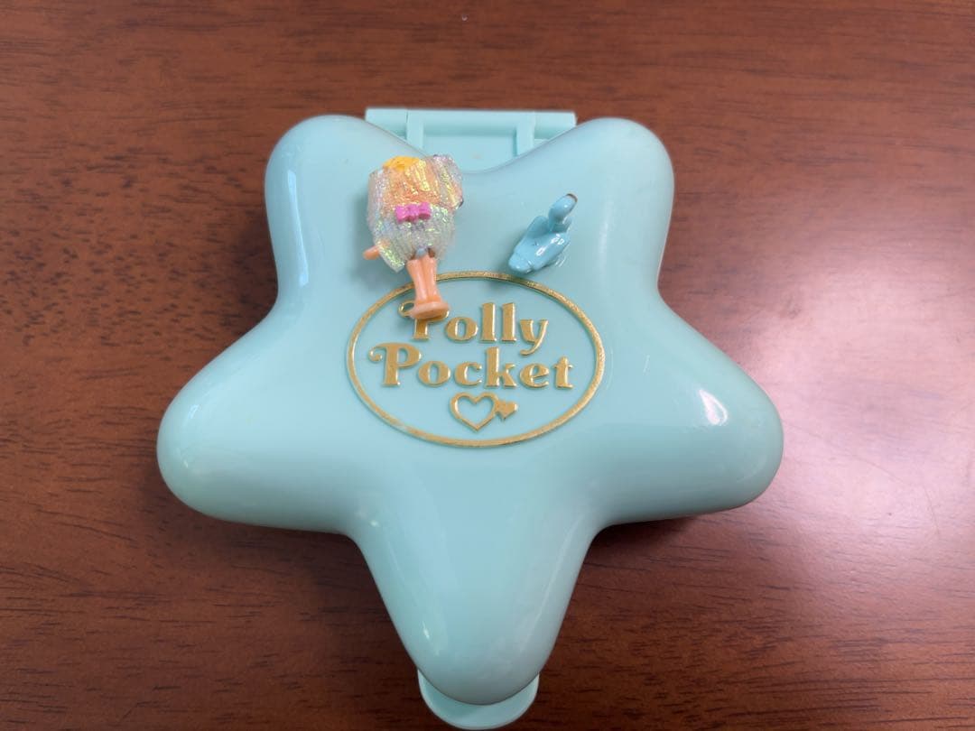 ポーリーポケット・虹のおまじないひろば・星型・パステルグリーン