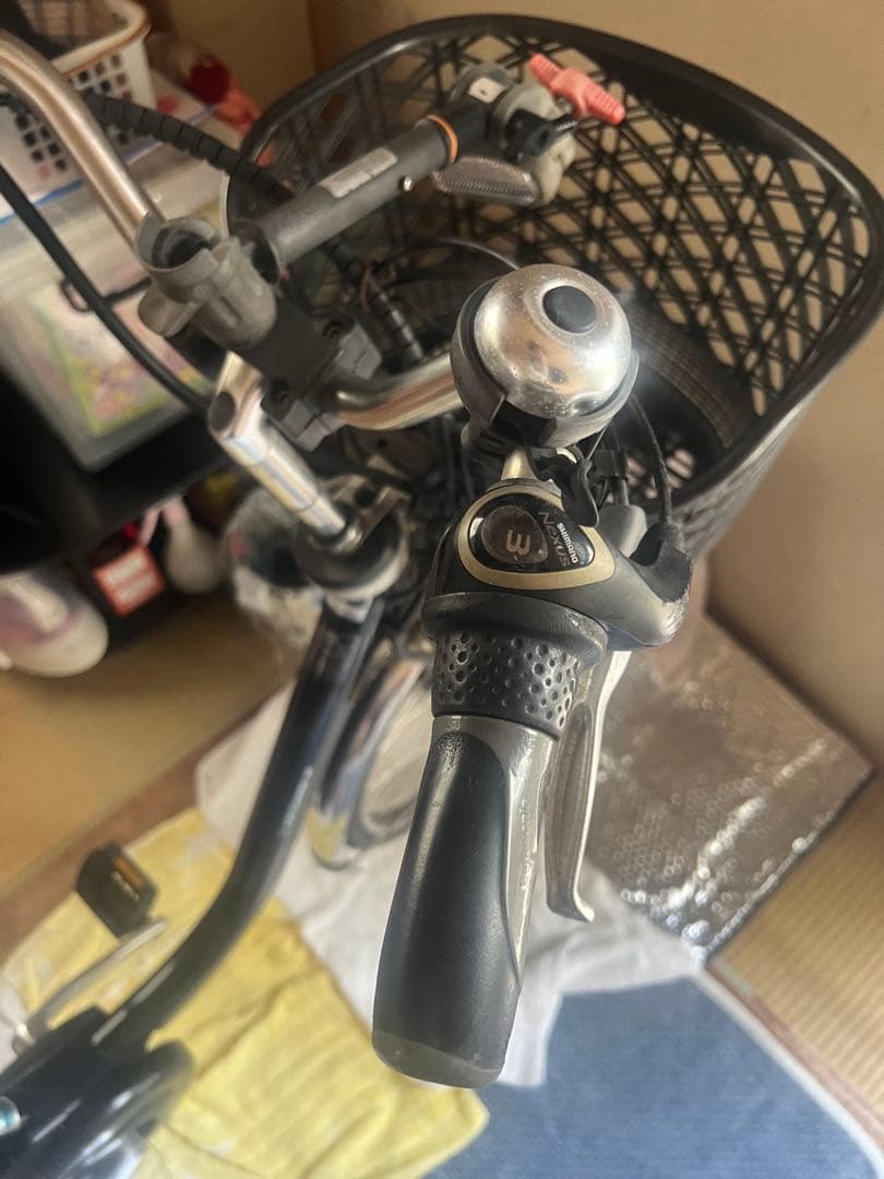 電動アシスト自転車 ブラック バッテリーとバッテリーの充電器セット【ジャンク品】