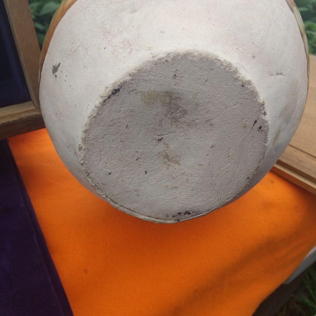 旧中国時代、唐三彩  双龍耳花瓶