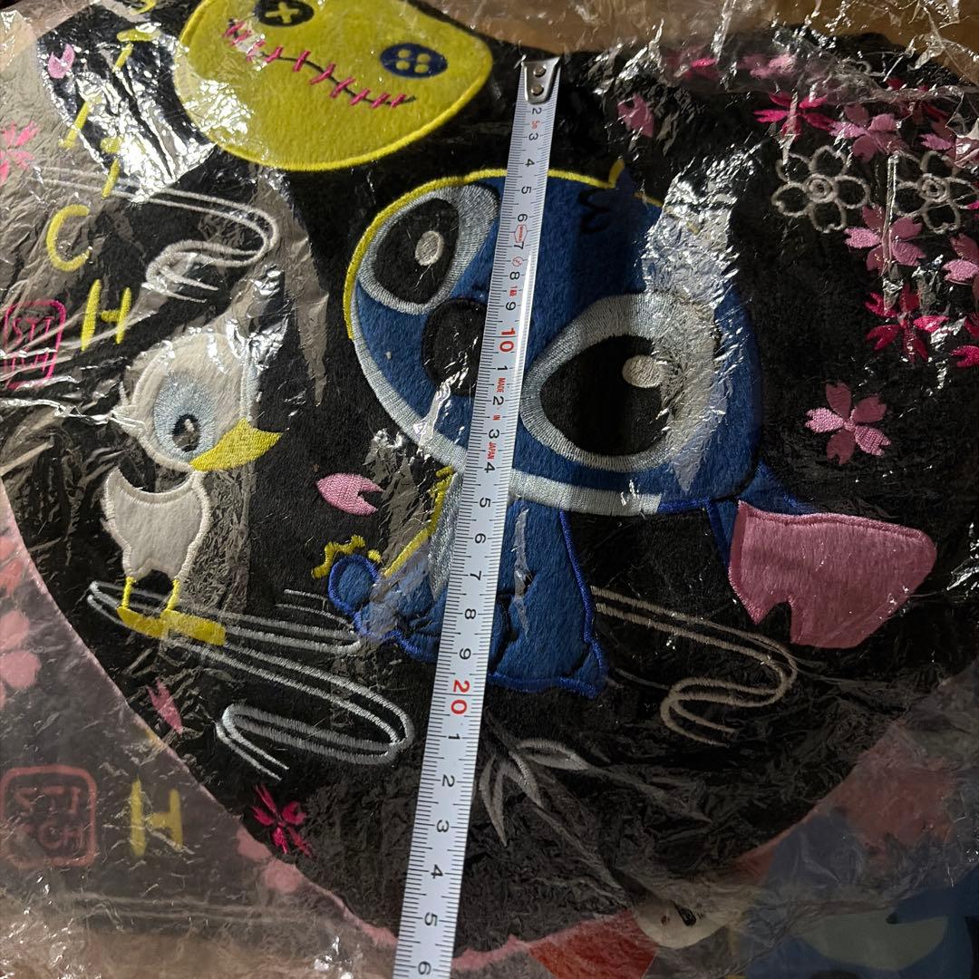 スティッチ クッション　ハート型クッション　ロングピロークッション　２点セット