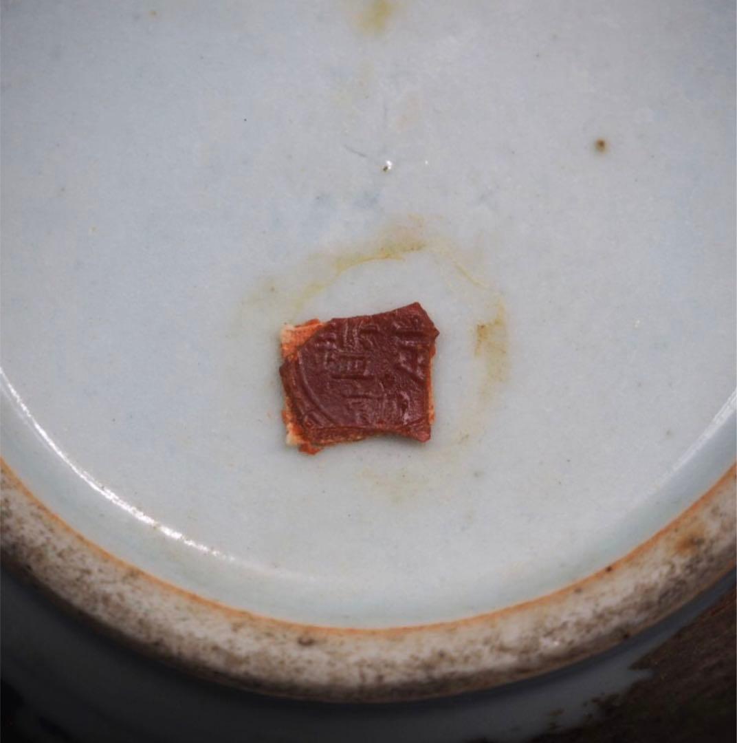 アオシマ送料無料 清時代　染付/青華壺　本物保証　中国古玩骨董