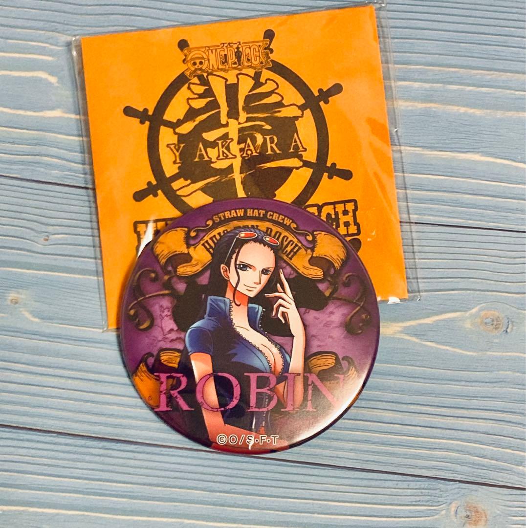 ワンピース　ハウステンボス限定　輩缶バッジ　ロビン