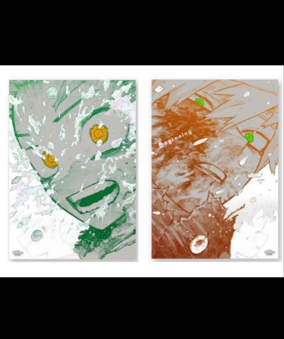 僕のヒーローアカデミア A2アートポスター 2枚セット 原画展