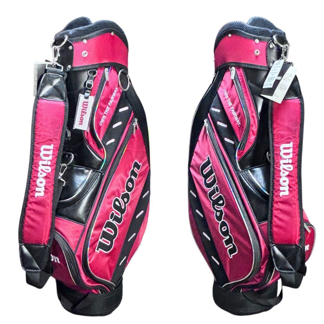 Wilson ウィルソン 9型 キャディバッグ タグ付き未使用 赤黒