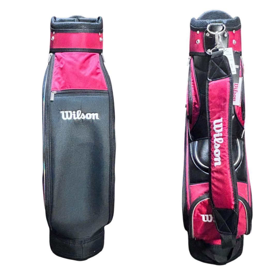 Wilson ウィルソン 9型 キャディバッグ タグ付き未使用 赤黒
