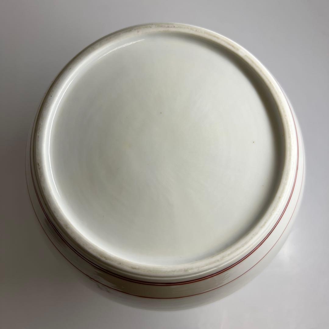 酒井田柿右衛門　濁手本作あけび文花瓶　高さ約25.5㎝ 東Y7-1006☆2F