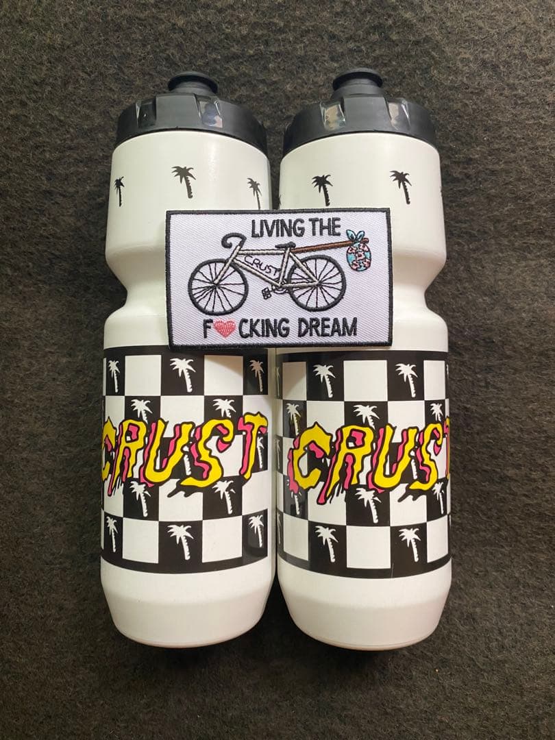 CRUST ボトル 2個　+ワッペン　セット