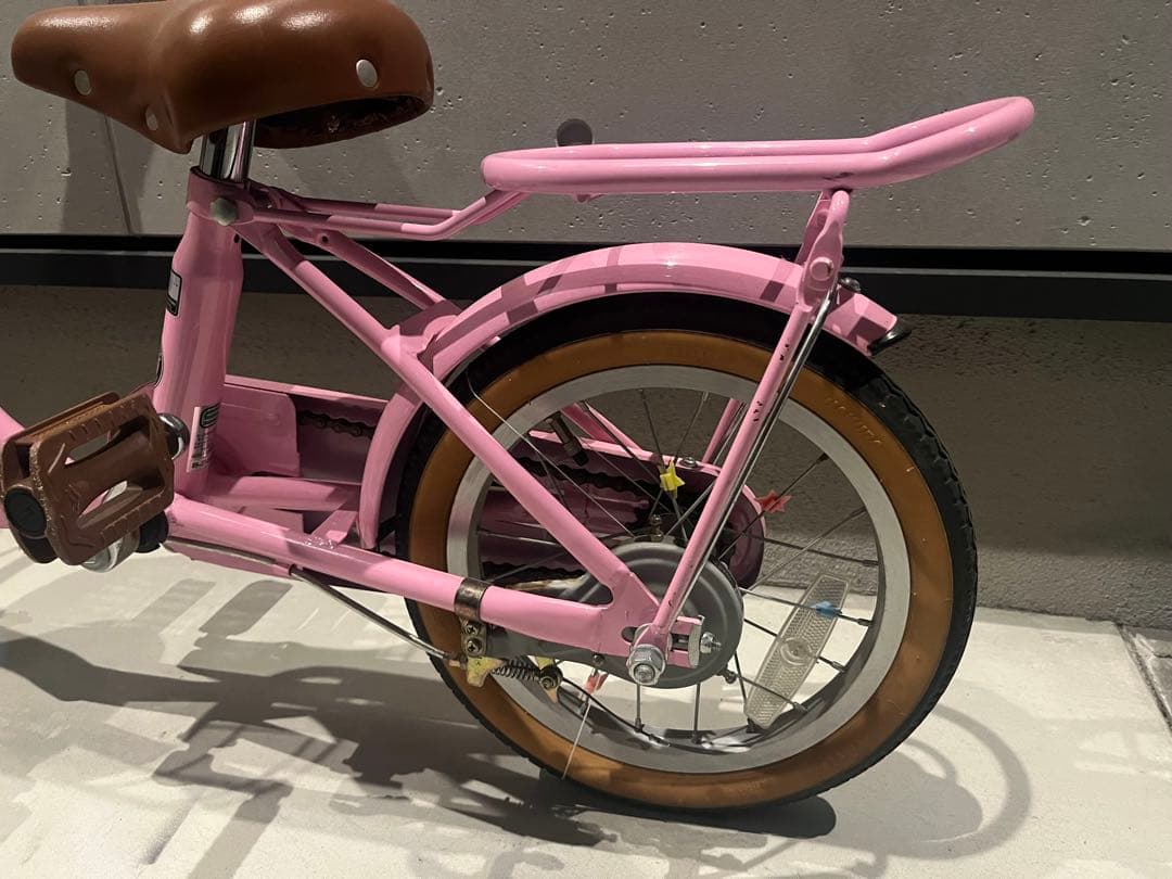 (引き取り限定)ai design WORKS 子供用自転車 ピンク色14インチ