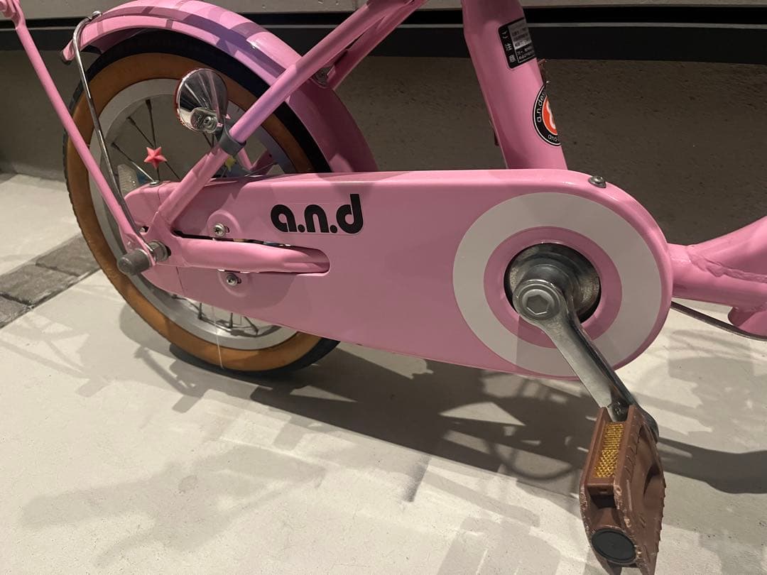 (引き取り限定)ai design WORKS 子供用自転車 ピンク色14インチ