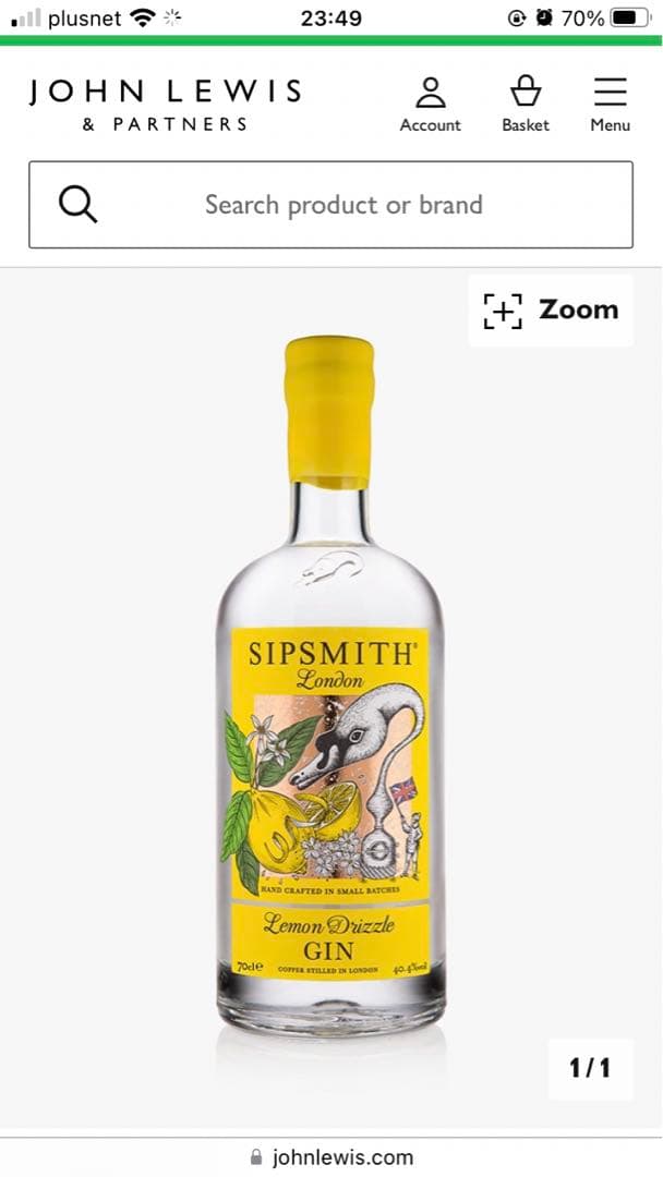 ウイスキー SIPSMITH GIN