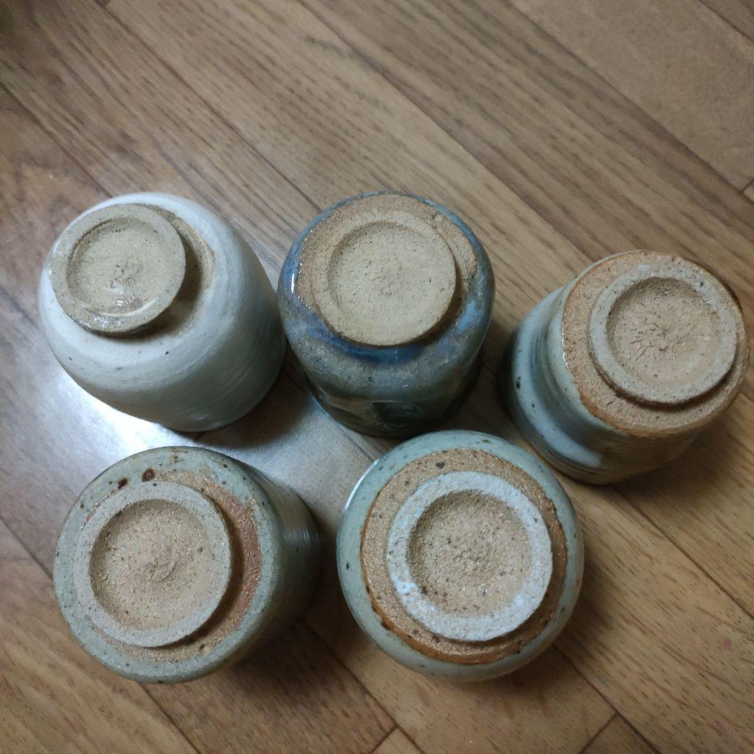 唐津焼　中里太郎右衛門窯　作太郎湯呑5客揃