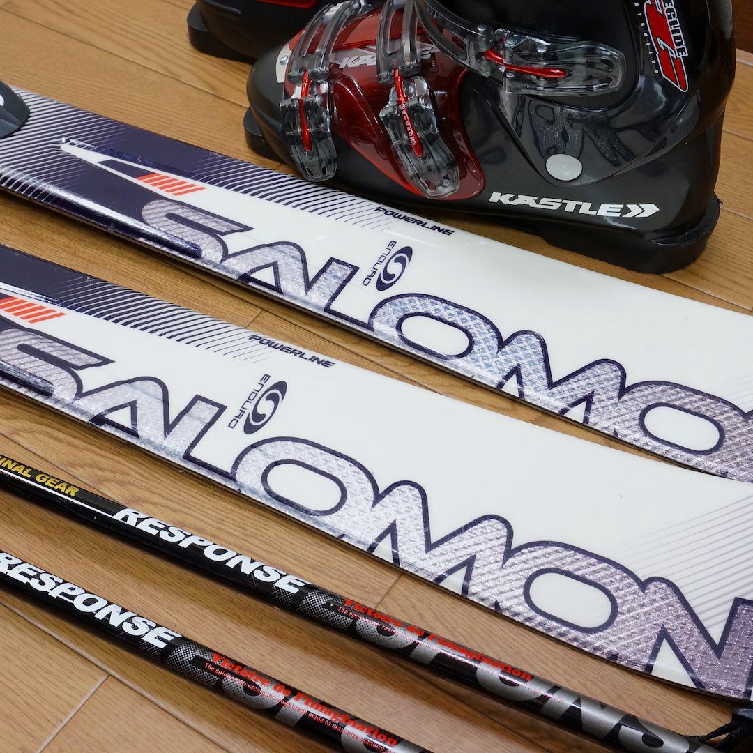 メンテ済 160cm 靴27～27.5cm SALOMON スキーセット