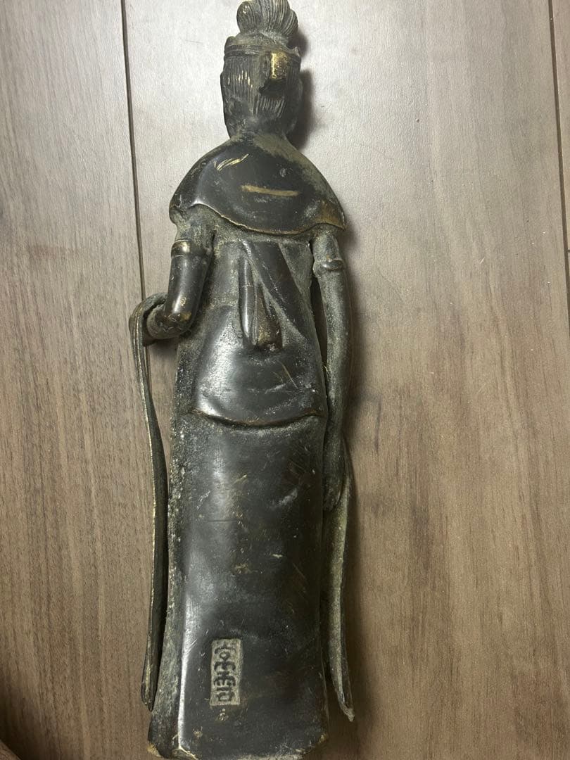銅観音菩薩立像 仏像 観音像 古銅 骨董品 古美術品