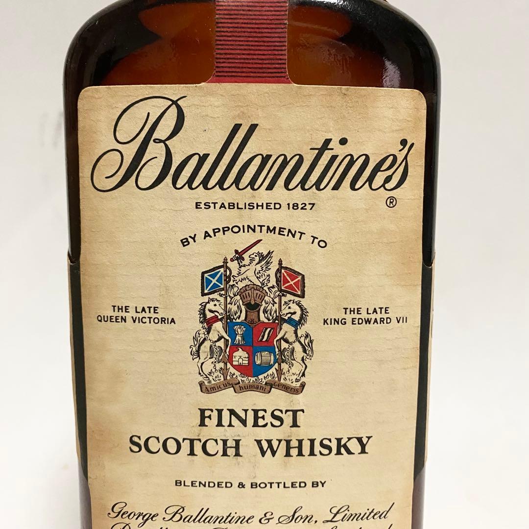 70年代 赤青紋章 バランタイン ファイネスト ウイスキー オールドボトル 特級