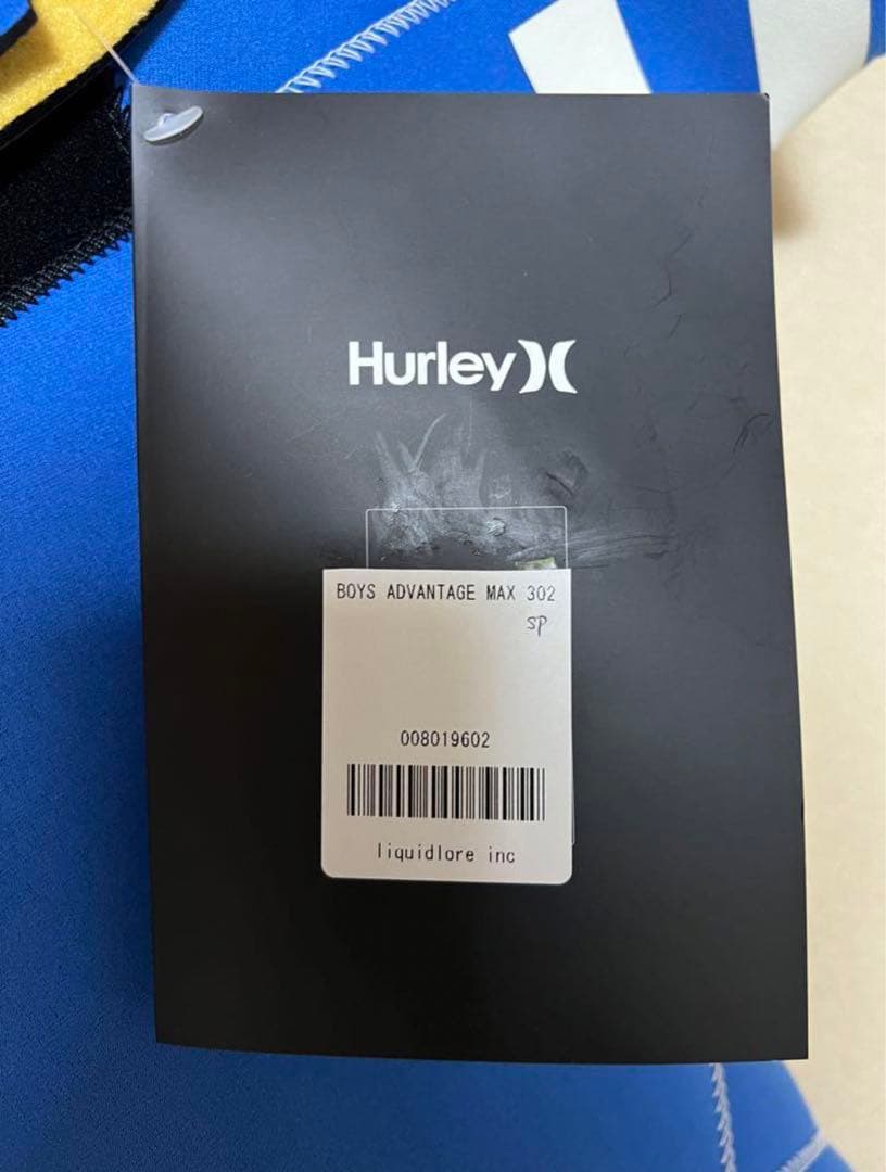 新品Hurleyキッズ用スプリングウェットスーツ3mm2mm