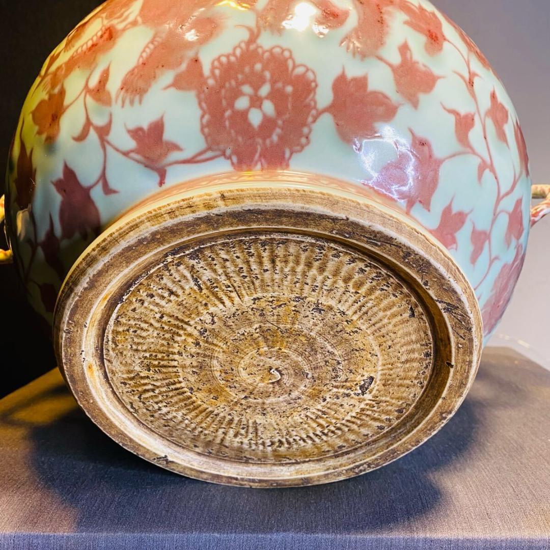 Q1060 壺　花瓶　清朝時代　年代物　中国　アンティーク　 花器 花入 古美術