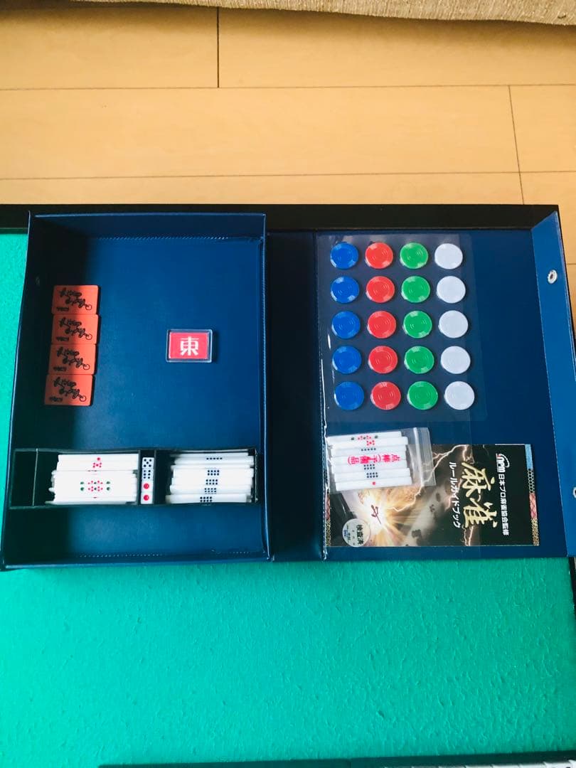 麻雀セット　卓(点棒入れ有).牌、点棒、やきとり、東南板