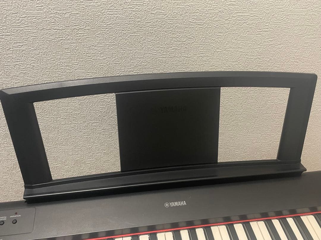 YAMAHA 電子キーボード piaggero NP-11 譜面台・アダプタ付