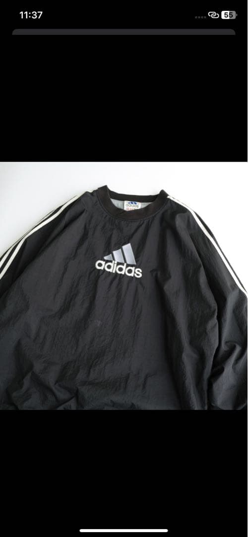 ウェア adidas 90's Pullover nylon Black XL
