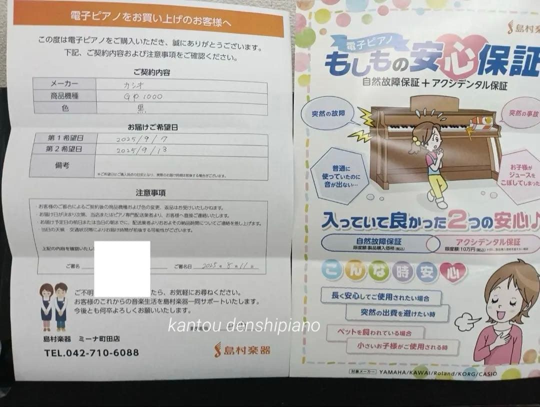 【2025年製】極美品 CASIO GP-1000 島村楽器限定 ハイブリッド