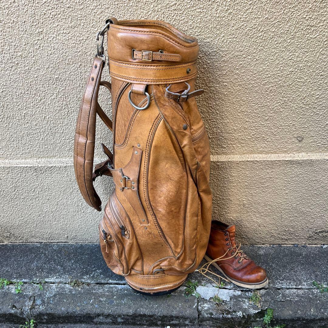 レア　burton バートン　キャディバッグ　レザー　ヴィンテージ　アメリカ製