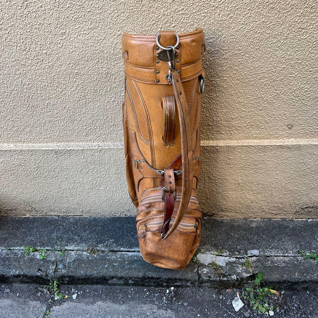 レア　burton バートン　キャディバッグ　レザー　ヴィンテージ　アメリカ製