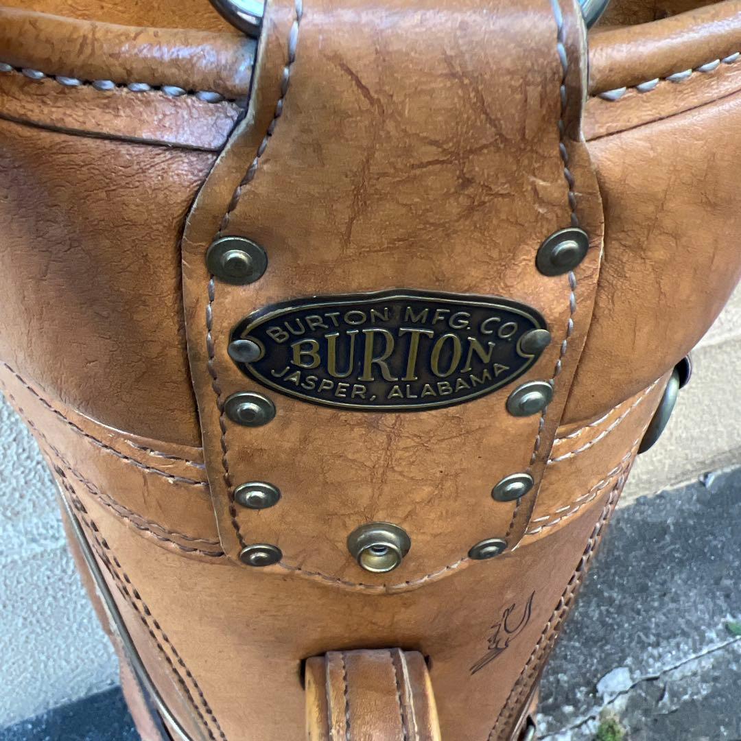 レア　burton バートン　キャディバッグ　レザー　ヴィンテージ　アメリカ製