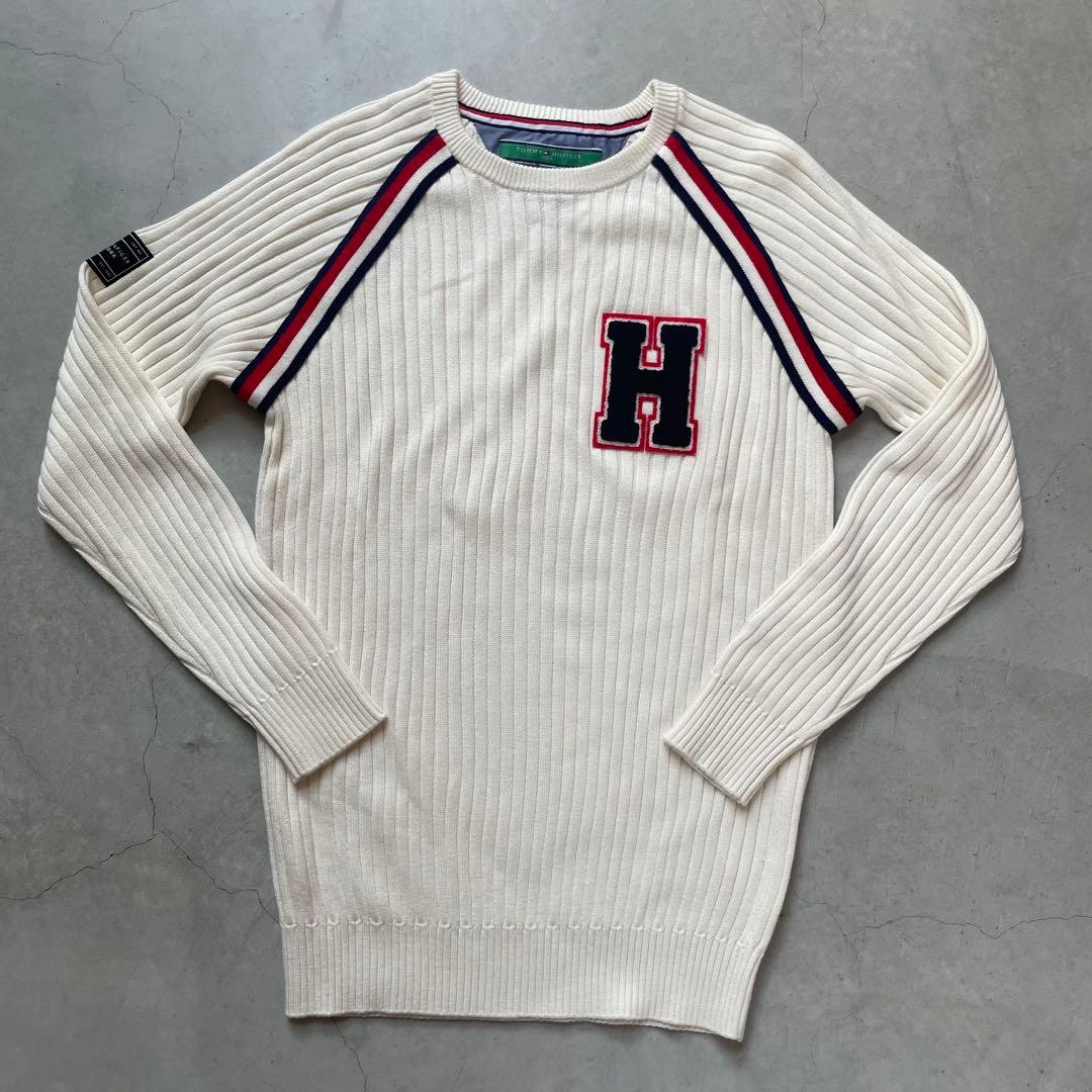   GOLF クルーネックリブ編みセーター　メンズM