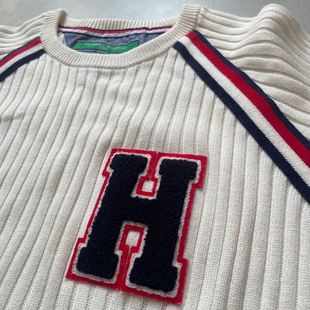   GOLF クルーネックリブ編みセーター　メンズM