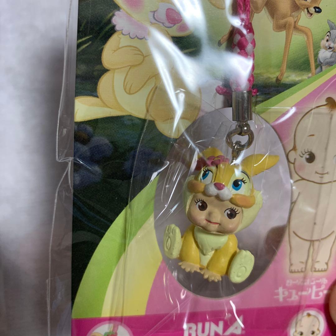 キュージョン　ディズニー　バンビ　ミス・バニー　トンスケ　フラワー　根付け