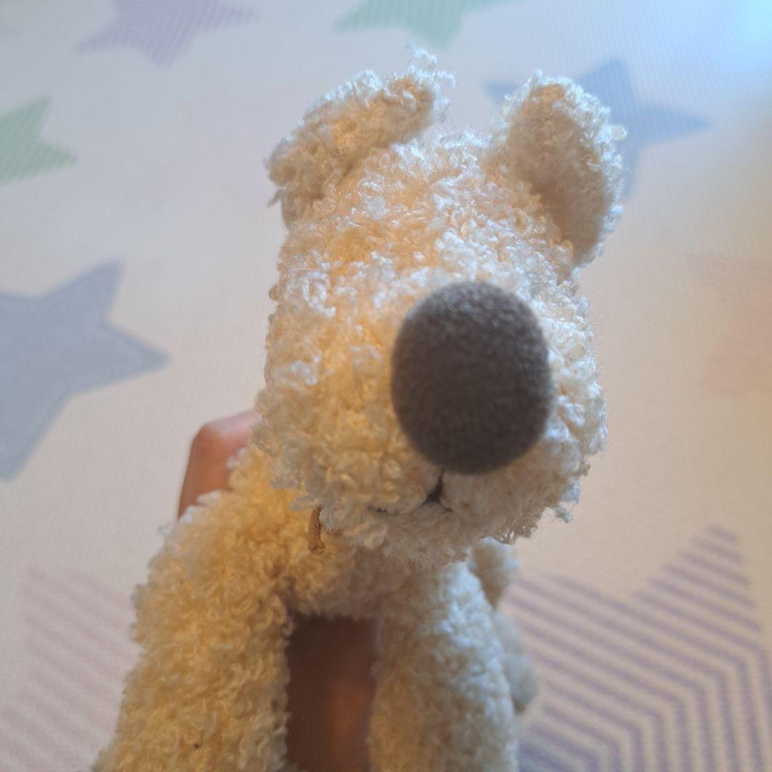 Country Heart Story クリーム色 犬のぬいぐるみ イヌ　白