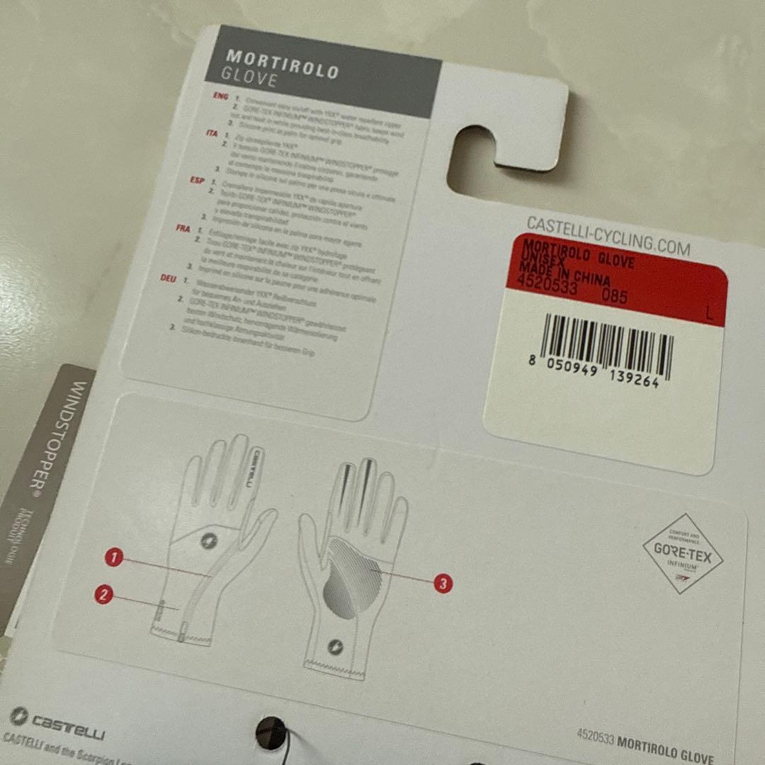 【新品・定価11,550円Castelliカステリ冬ウィンターサイクルグローブL