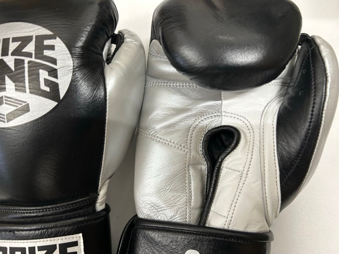 プライズリング　ボクシンググローブ　本革製 8oz 黒