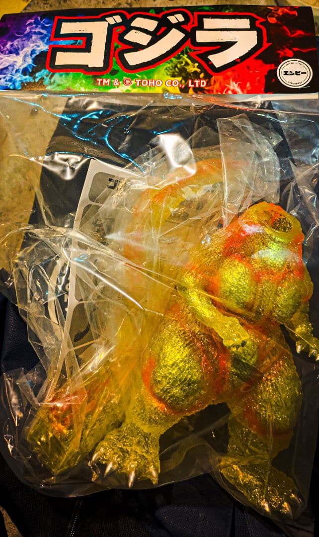 バーニングゴジラ クリアイエローver. ソフビ屋のエンビー ワンフェス2026
