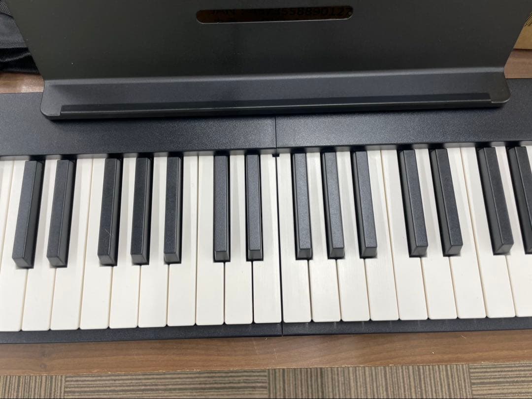 折りたたみ電子ピアノ　88鍵盤　充電タイプ　ブラック 鍵盤ライト機能あり