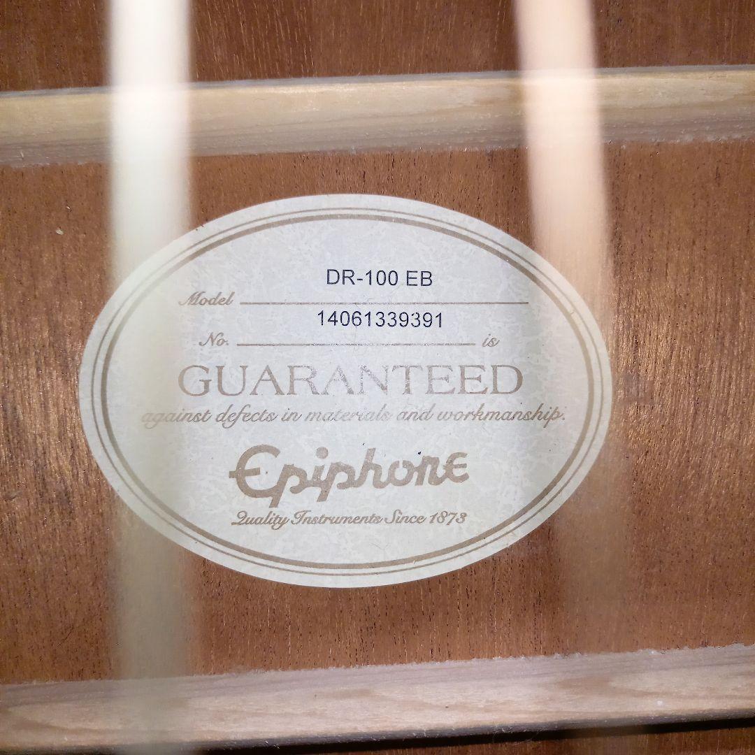 Epiphone アコースティックギター DR-100 EB エボニーブラック