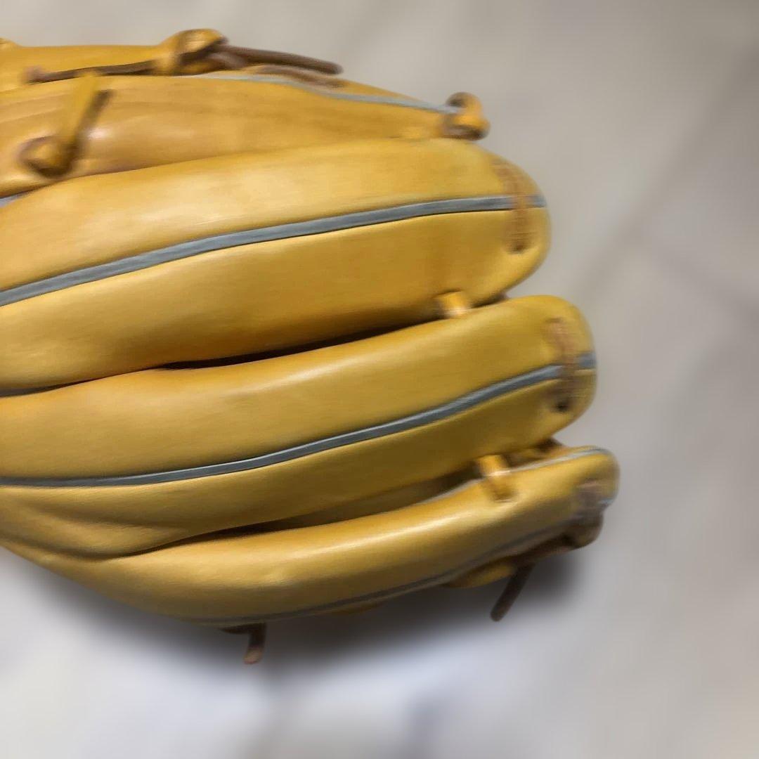 美品　Mizuno Diamond master 軟式グローブ イエロー