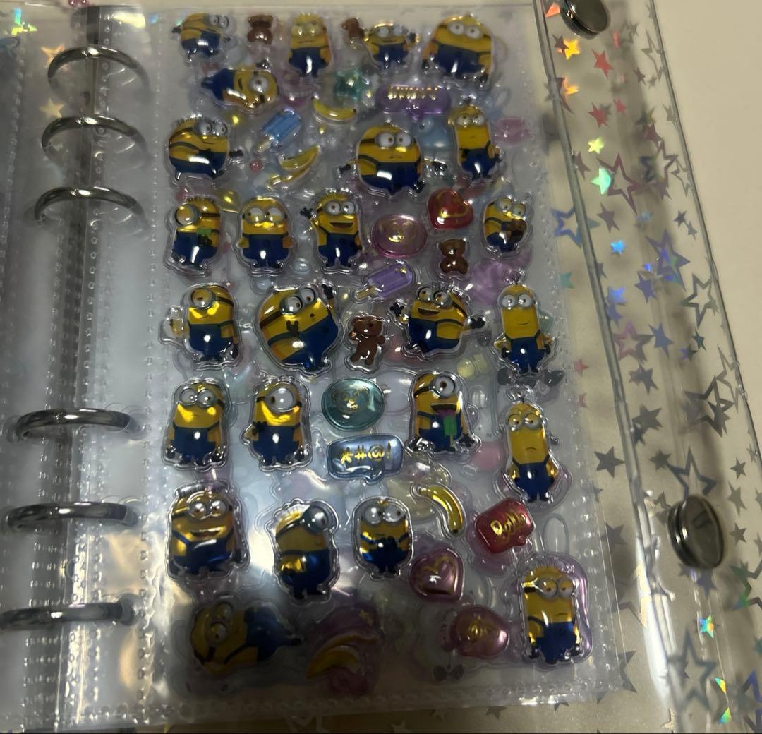 シール帳完成品　ボンドロップシール正規品　キャラクターシール　A6サイズ　９p