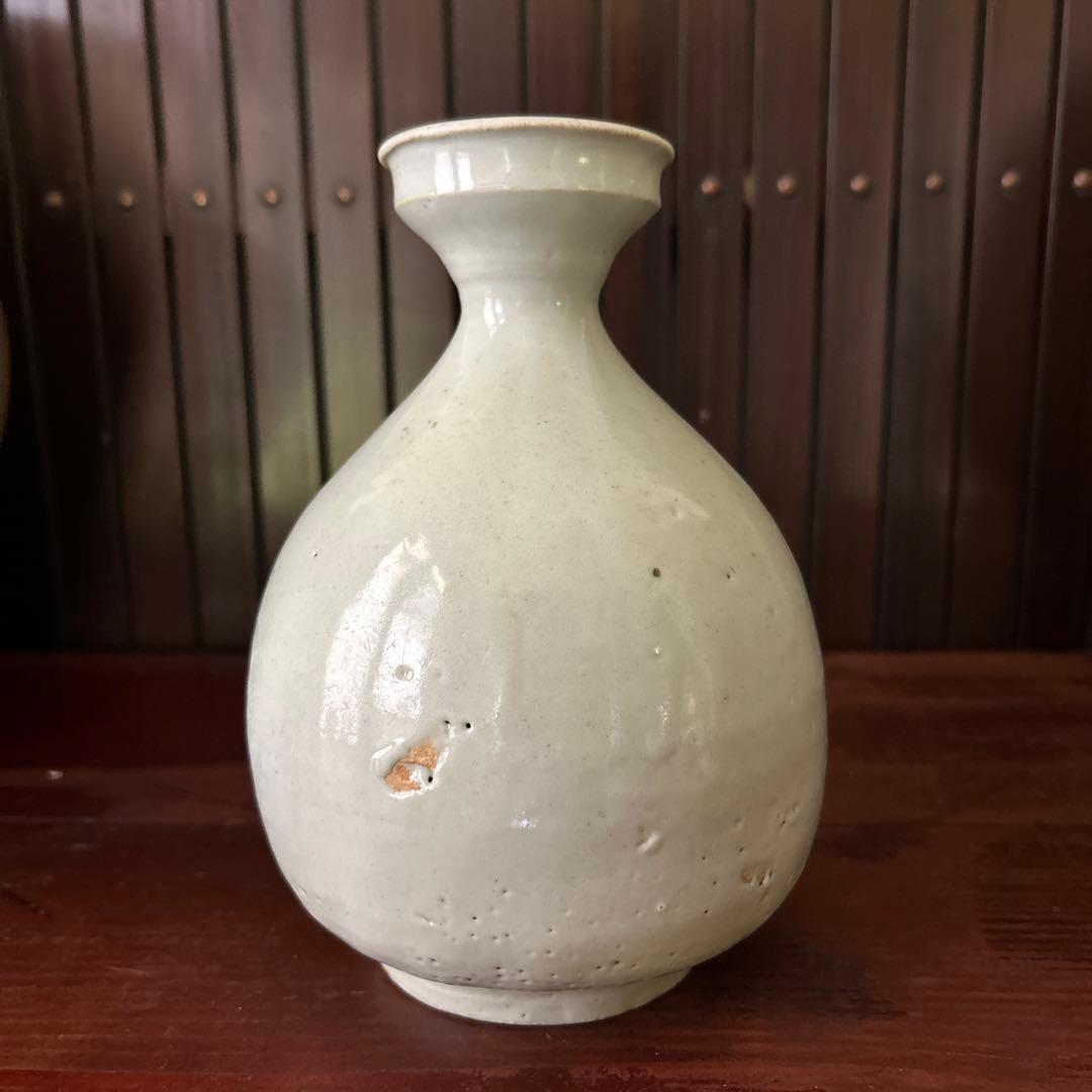 李朝　白磁徳利　初期