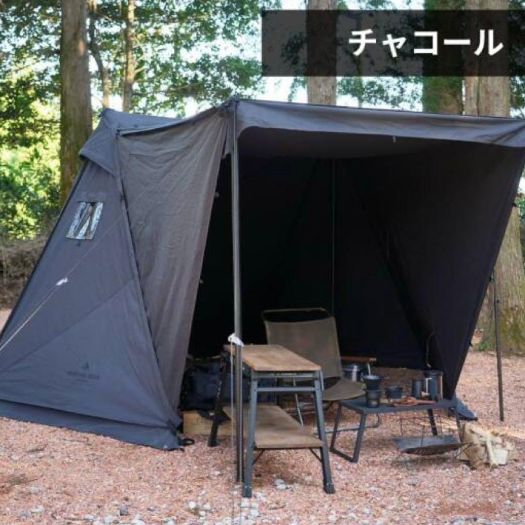 新品DUCKNOT ハンティングヘキサT/C SW SOLO 前幕付 チャコール