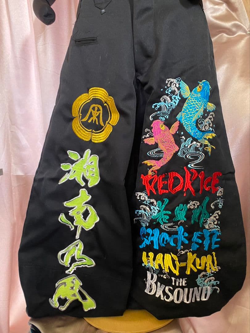 値下げ中！湘南乃風 刺繍デザインの黒 ニッカ