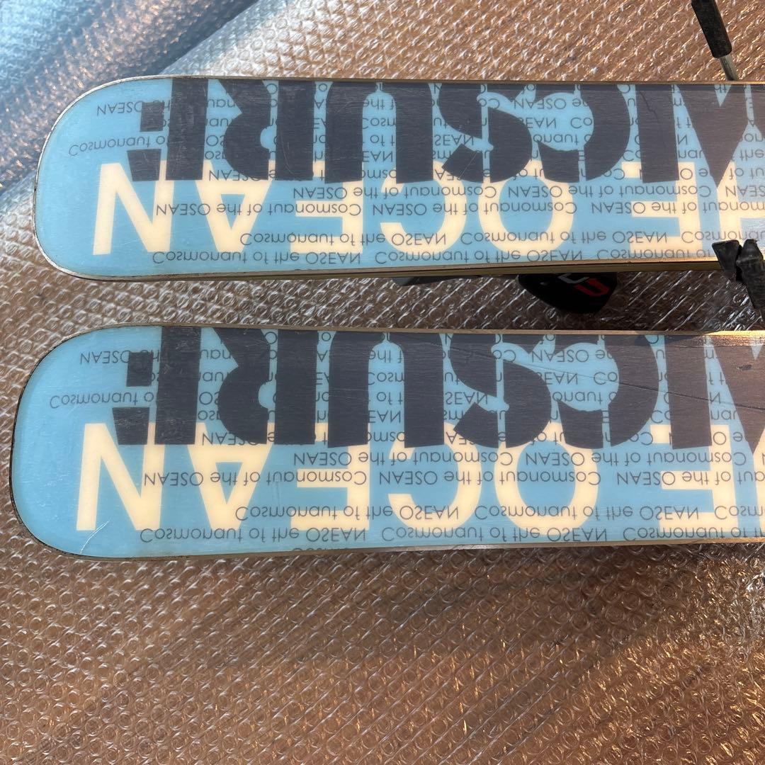 コスミックサーフ　サロモン　ショートスキー板　調整ビンディング付　工具不要